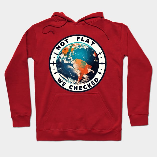 Flat earth Hoodie by Vehicles-Art